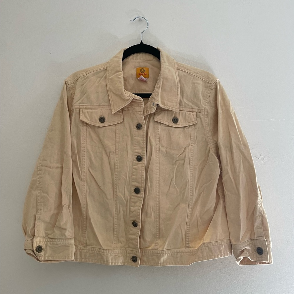 Pale Yellow Jean Jacket